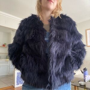 Faux fur jacket